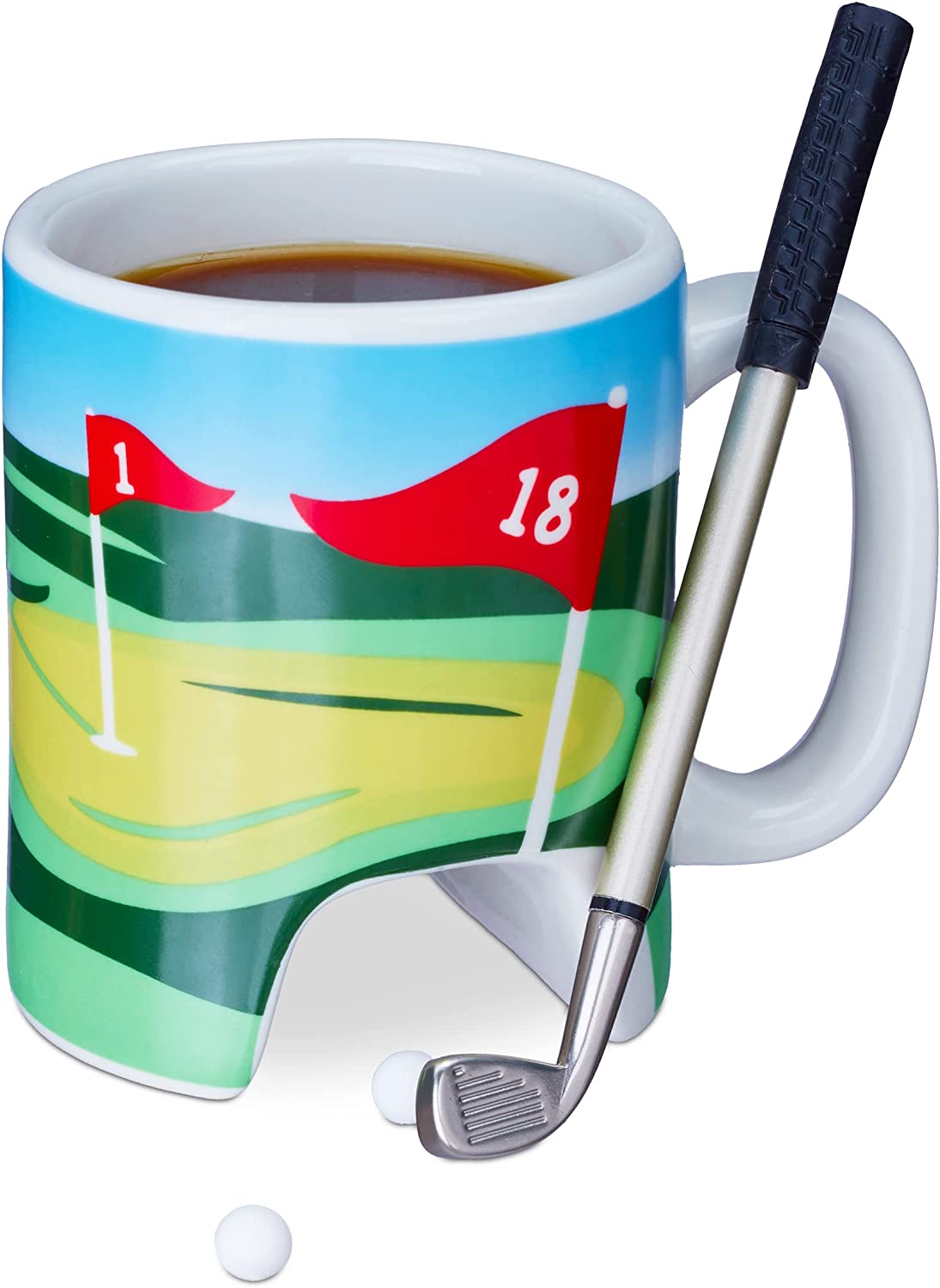 Relaxdays Krūze ar golfa dizanu