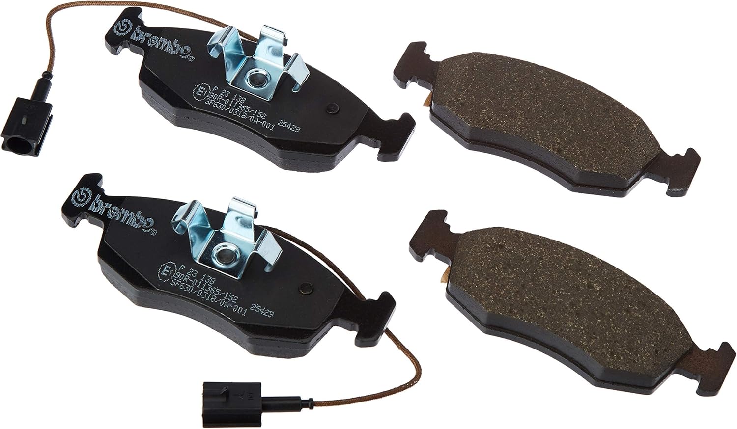 Brembo P23138 - Priekšējo disku bremžu uzlikas, 4 komplekti