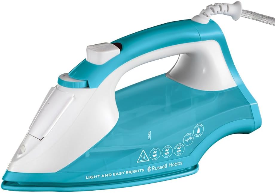 Russell Hobbs 26482-56 – Tvaika gludeklis, 2400 W, keramiska nelīpoša pamatne, ūdens izsmidzināšana, pret kaļķakmens un pilienu veidošanos