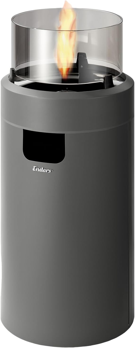 Enders NOVA LED M GREY 5604 - terases kamīns ar apgaismojumu