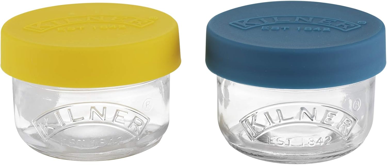 Kilner 0025.024 – Mazas burciņas ar silikona vāciņu, 125 ml
