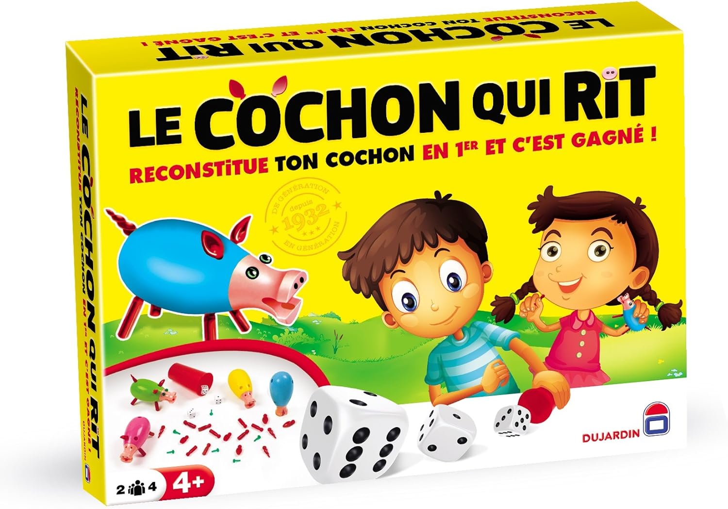 Dujardin Le Cochon Qui rit – Galda spēle, līdz 4 spēlētājiem