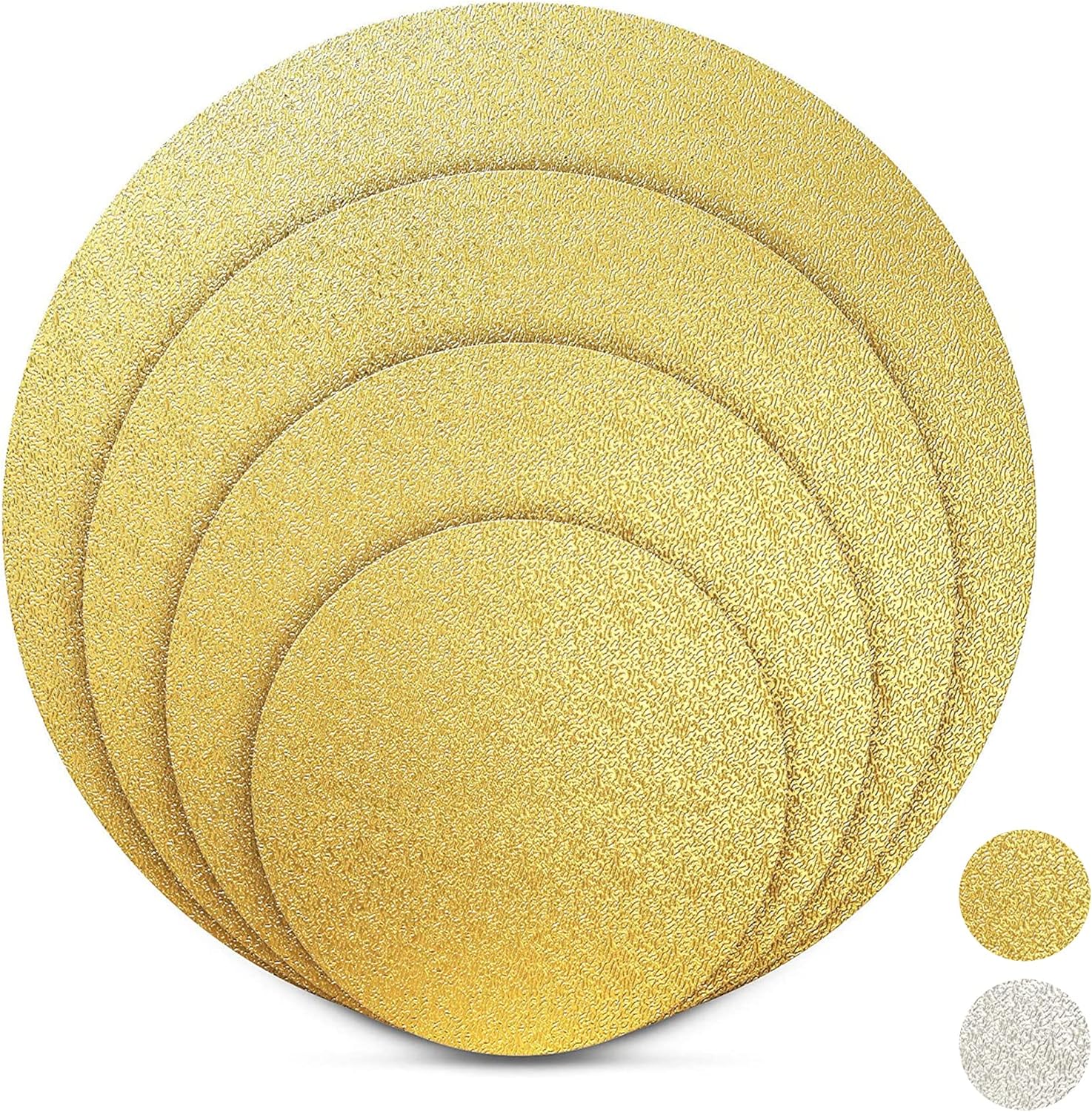BACKHERZ Premium – Apaļas kūkas pamatnes, 4 gab, 15-30 cm, 3 mm bieza