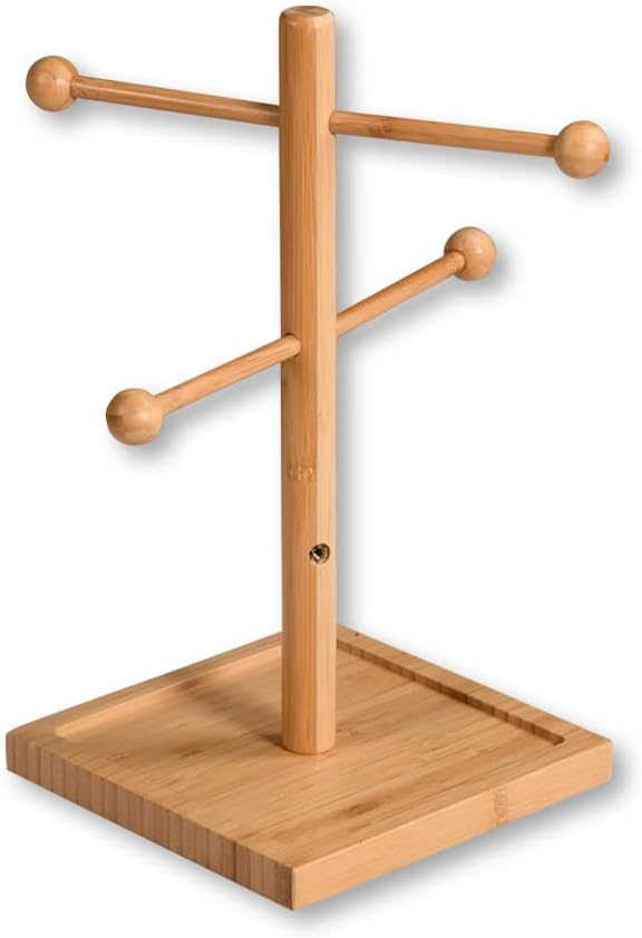 Kesper 58614 – Statīvs, 6 zaru, bambuss, 20 x 20 x 37 cm, brūns