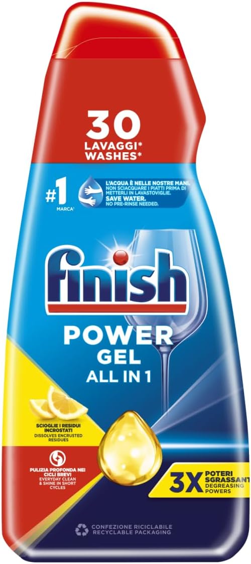 Finish Powergel – Trauku mazgājamās mašīnas šķidrais mazgāšanas līdzeklis, 600 ml