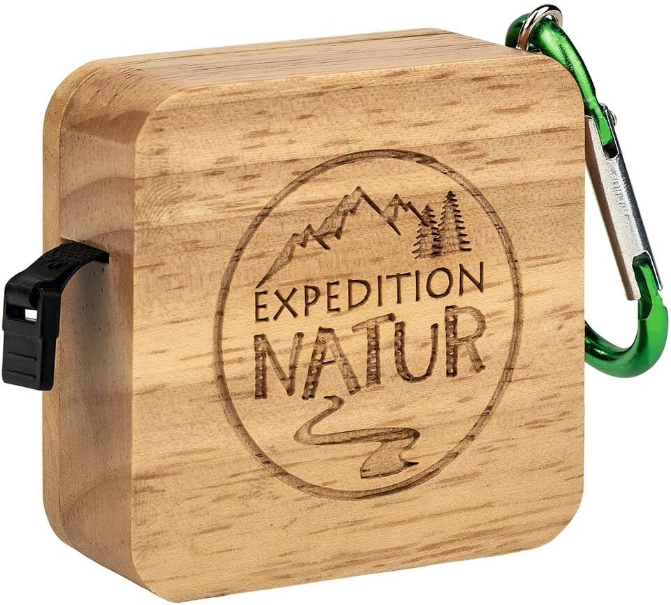 Mozus Expedition Nature Maband – Pašrullējoša kabatas mērlente ar karabīni bērniem, 150 cm
