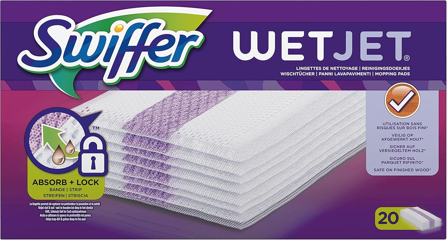Swiffer WetJet –  Grīdas mopa lupatiņas, 20 salvetes