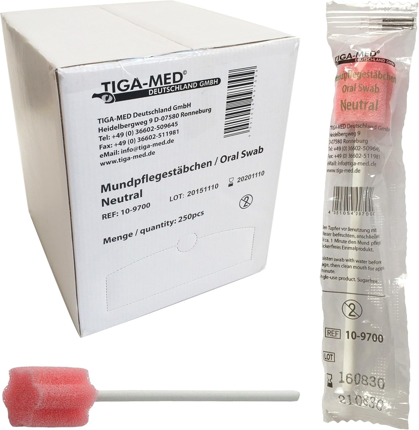 TIGA MED 10-9700 – Mutes dobuma higiēnas tamponi, 250 gab
