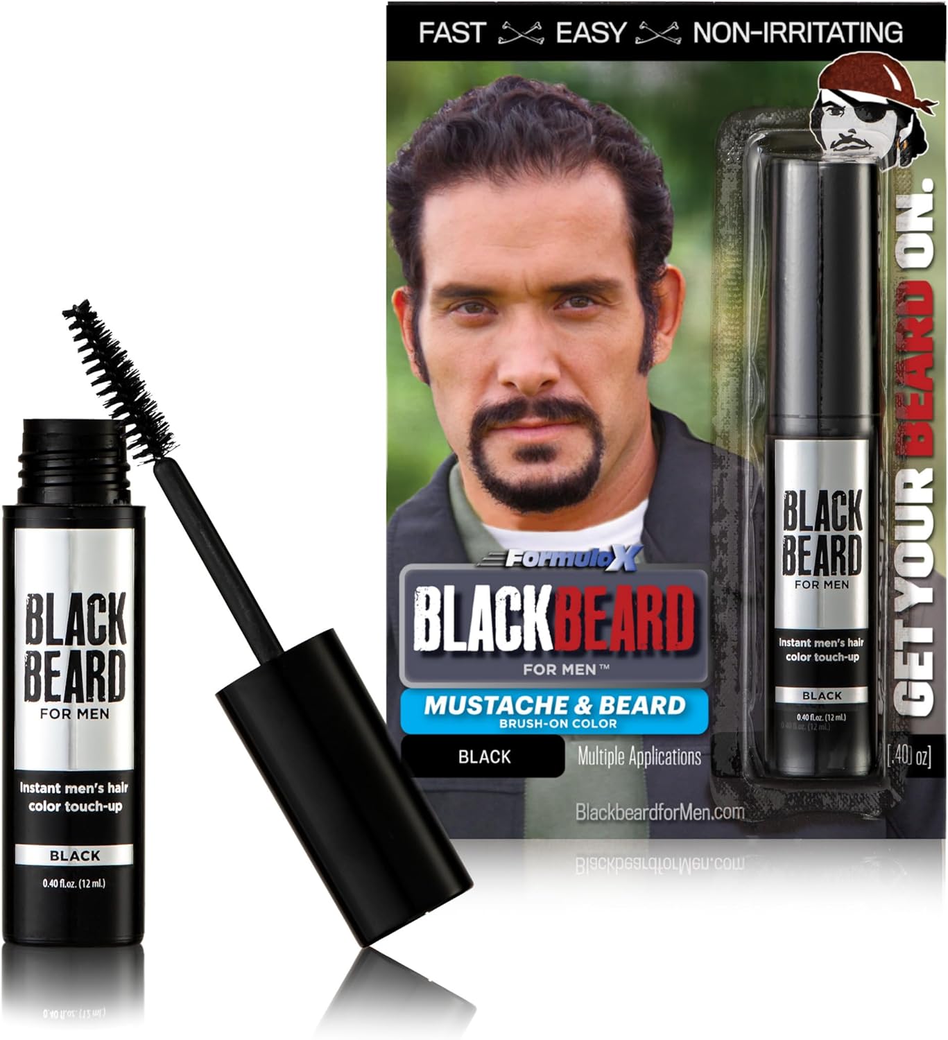 Blackbeard – Bārdas krāsa ar otu, 12 ml, ūdensizturīga
