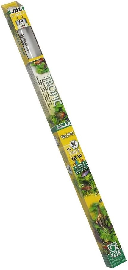 JBL Solar Tropic Ultra T8 6161000 – Dienasgaismas caurule akvārija augiem, 15 W, krāsu efekts, 438 mm, saulaina tropiska gaisma