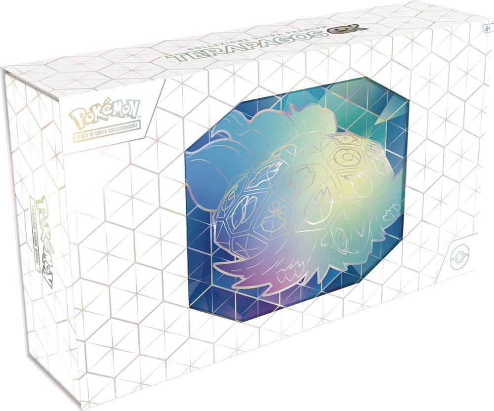Scarlet and Violet Terapagos ex Ultra Premium Kolekcija – Ekskluzīva pokémonu kāršu kolekcija, īpašās kārtis, ierobežots izdevums, krāsains dizains