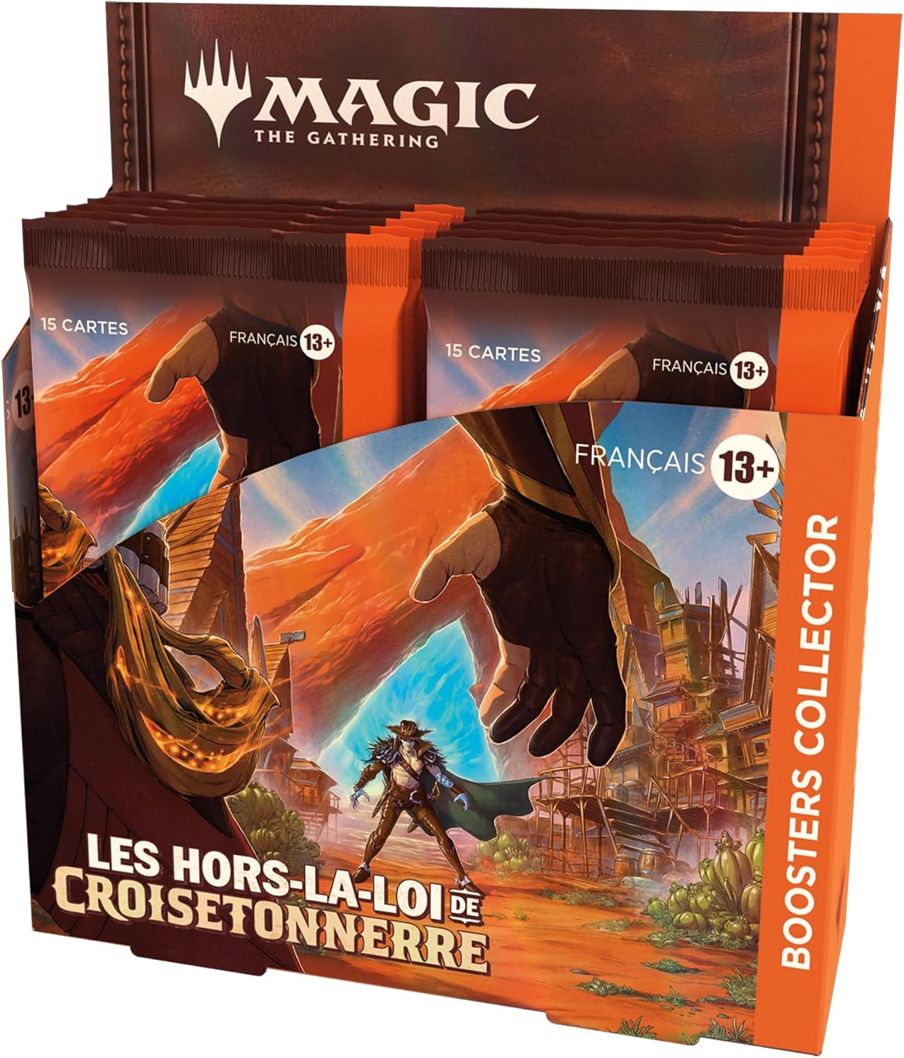 Magic: The Gathering D3262101 – Kolekcionāru spēļu kāršu bosteru kaste, 12 bosteru komplekts, 180 Magic kartes, franču versija