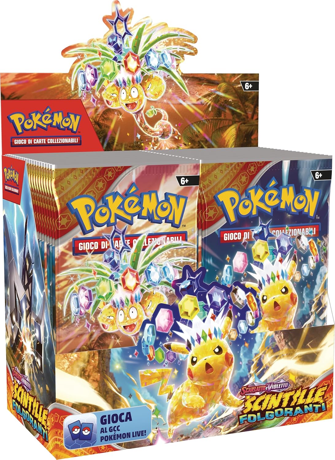 Pokémon Scarlet and Violet – Blazing Sparks kāršu spēļu  paplašinājuma aplokšņu komplekts, 36 aploksnes, kolekcionēšana