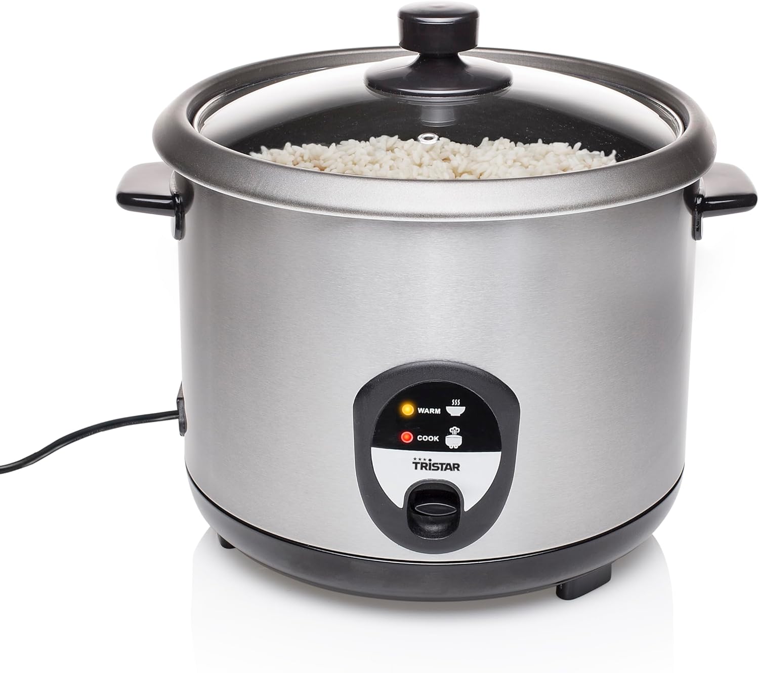 Tristar RK-6129 – Rīsu pagatavošanas katls, 2,2 L, 900 W, apmēram 11 porcijas, ātras vārīšanas funkcija