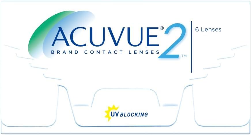 ACUVUE 2 – Četru nedēļu kontaktlēcas, UV aizsardzība, 6,50 dioptrijas, BC 8,3, DIA 14,00, 6 lēcu komplekts