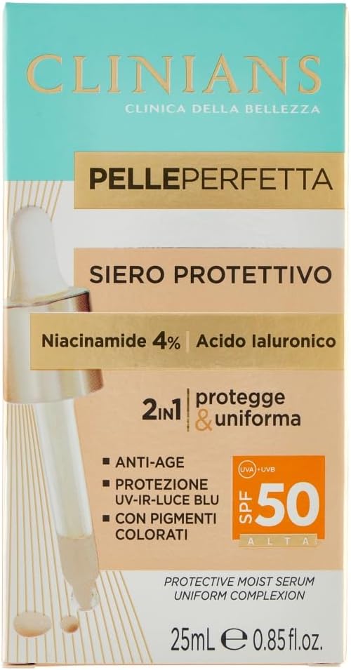 CLINIANS Perfect Skin – Aizsargājošs serums ar SPF50, 25 ml