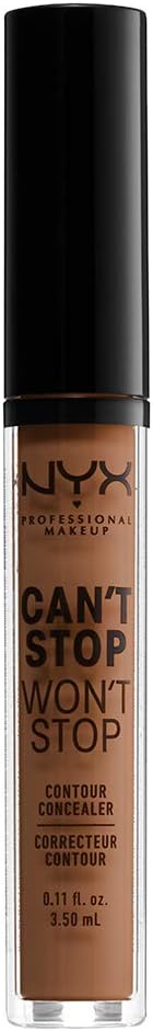 NYX Professional Makeup Cant Stop Wont Stop CSWSC17 – Šķidrs korektors sejai, kapučīno tonis, 1 gab. iepakojumā