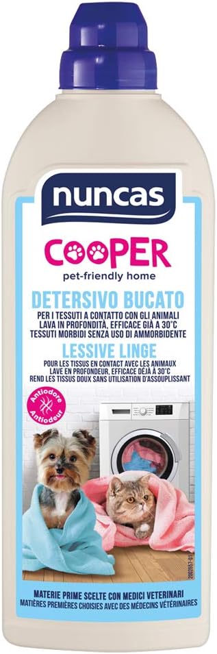 Nuncas Cooper – Mazgāšanas līdzeklis saskarē ar dzīvniekiem, 750 ml, bezkrāsains, hipoalerģisks, pret smaku efekts