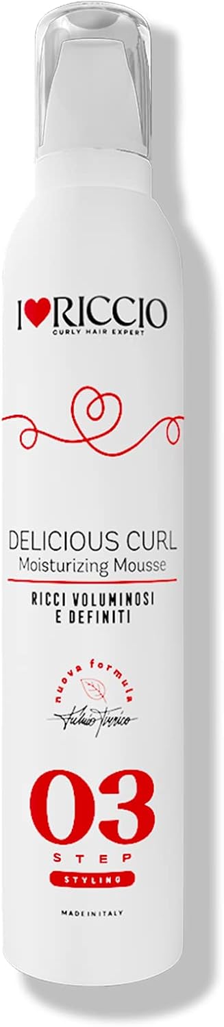 I Love Curly Delicious Curl – Mitrinošs krēmveida matu veidošanas līdzeklis cirtainiem matiem, 300 ml, nosaka formu un apjomu, siltuma aizsardzība