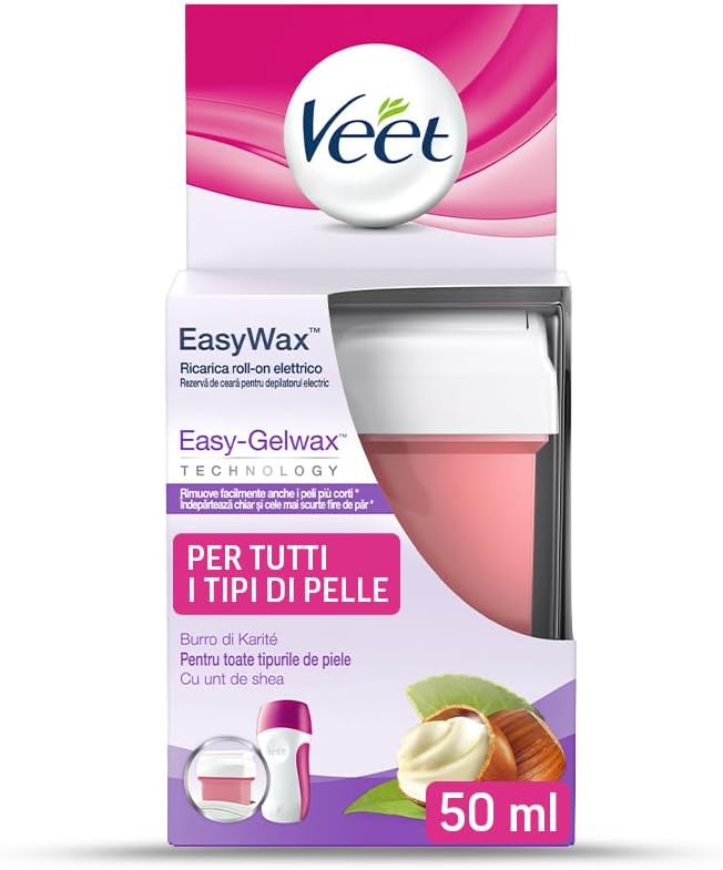 Veet – Depilācijas līdzeklis uzpildes roļļu veidā, 50 ml, rokām un kājām, 17 gabaliņu iepakojums