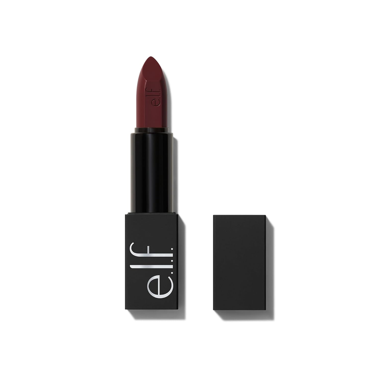 e.l.f. O Face – Bagātīgi pigmentēta krēmveida lūpu krāsa, barojoša, ilgnoturīga, ar jojobu, vegāniska, Smolder Red