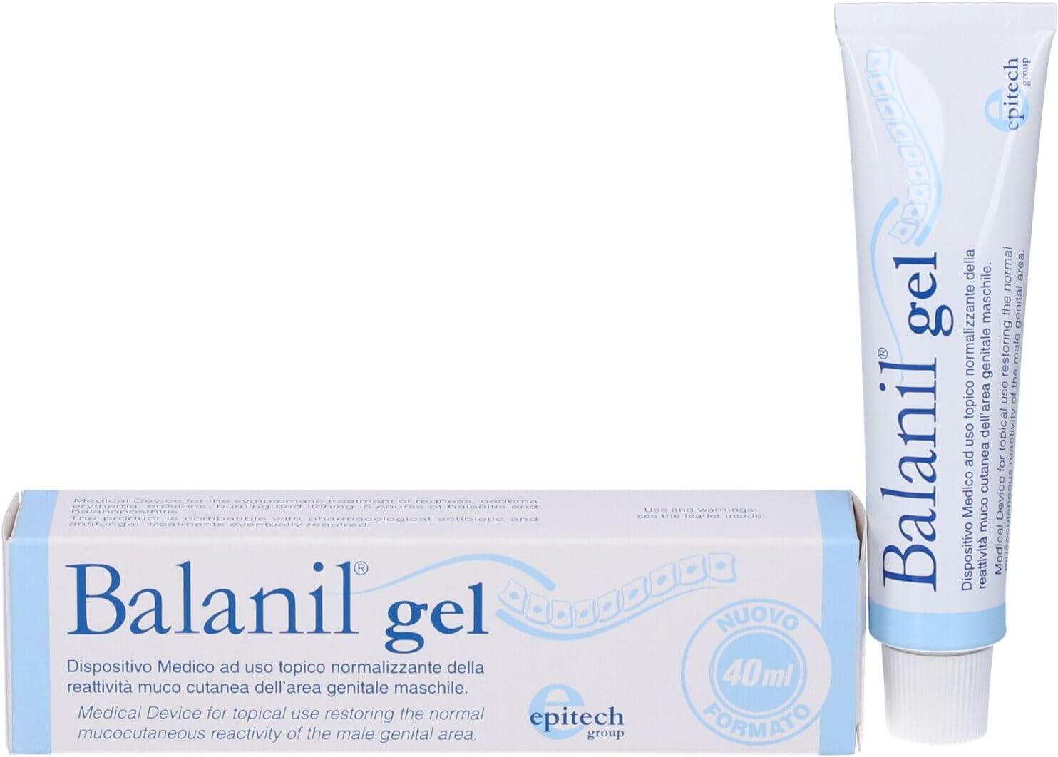 Epitech Group Balanil 987904947 – Vīriešu dzimumorgānu zonas kopšanas gēls, 40 ml, nomierinošs, ādas aizsardzība