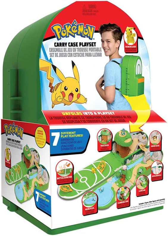 Pokemon PKW0029 – Pārnēsājamais spēļu komplekts, futrālis, jautras rotaļas, ceļojumiem piemērots