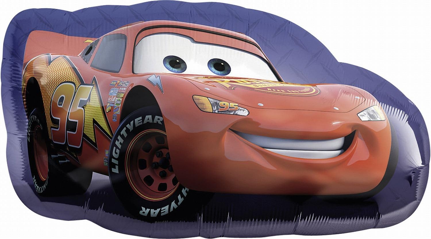 Amscan International Super Forma – Disney Cars Lightening McQueen folija balons, bērnu dzimšanas dienai, sarkans