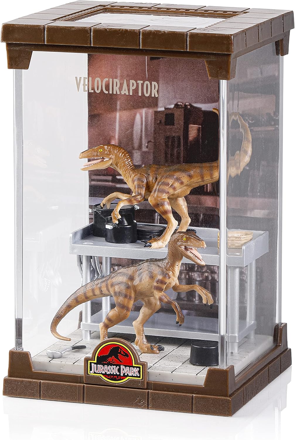 The Noble Collection – Velociraptora diorāmas figūra, detalizēts dizains, augstas kvalitātes materiāls, kolekcionāru izlaidums
