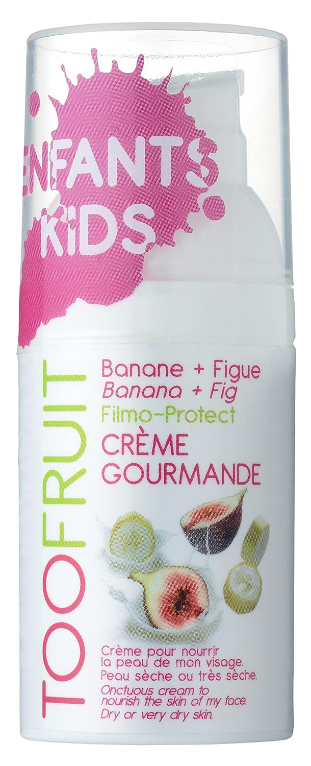 TOOFRUIT 7768 - Bagātīgs sejas krēms, bērnu ādas kopšana, Barojošs un aizsargājošs, Banāni un vīģes, 100% organisks, Sausai ādai