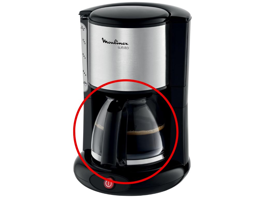 Moulinex Subito piederums – stikla krūze, 10-15 tasītes, 1,25 l