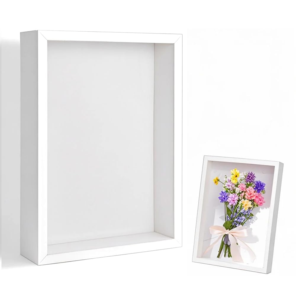 Coztie XNDG-106 - 3D rāmītis dekorācijām, baltā krāsā, 20,3 x 25,4 cm, MDF