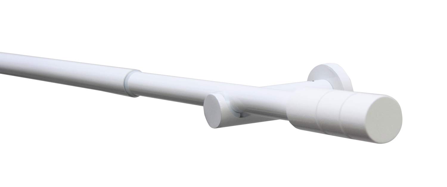 GARDINIA 36156 - aizkaru stieņu komplekts, 120-210 cm, metāls, balts