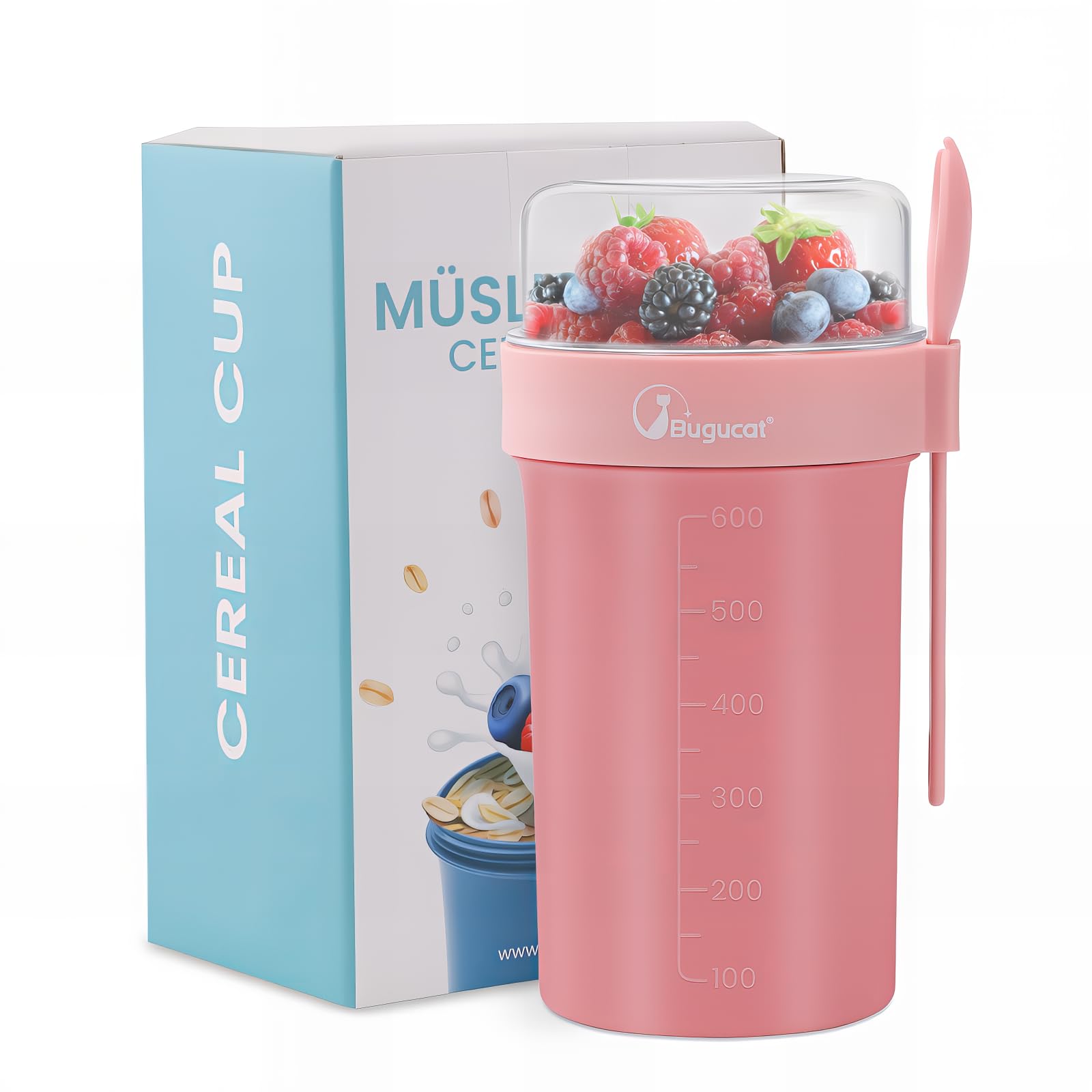 Bugucat - Jogurta un musli trauks ar 760ml/230ml tilpumu