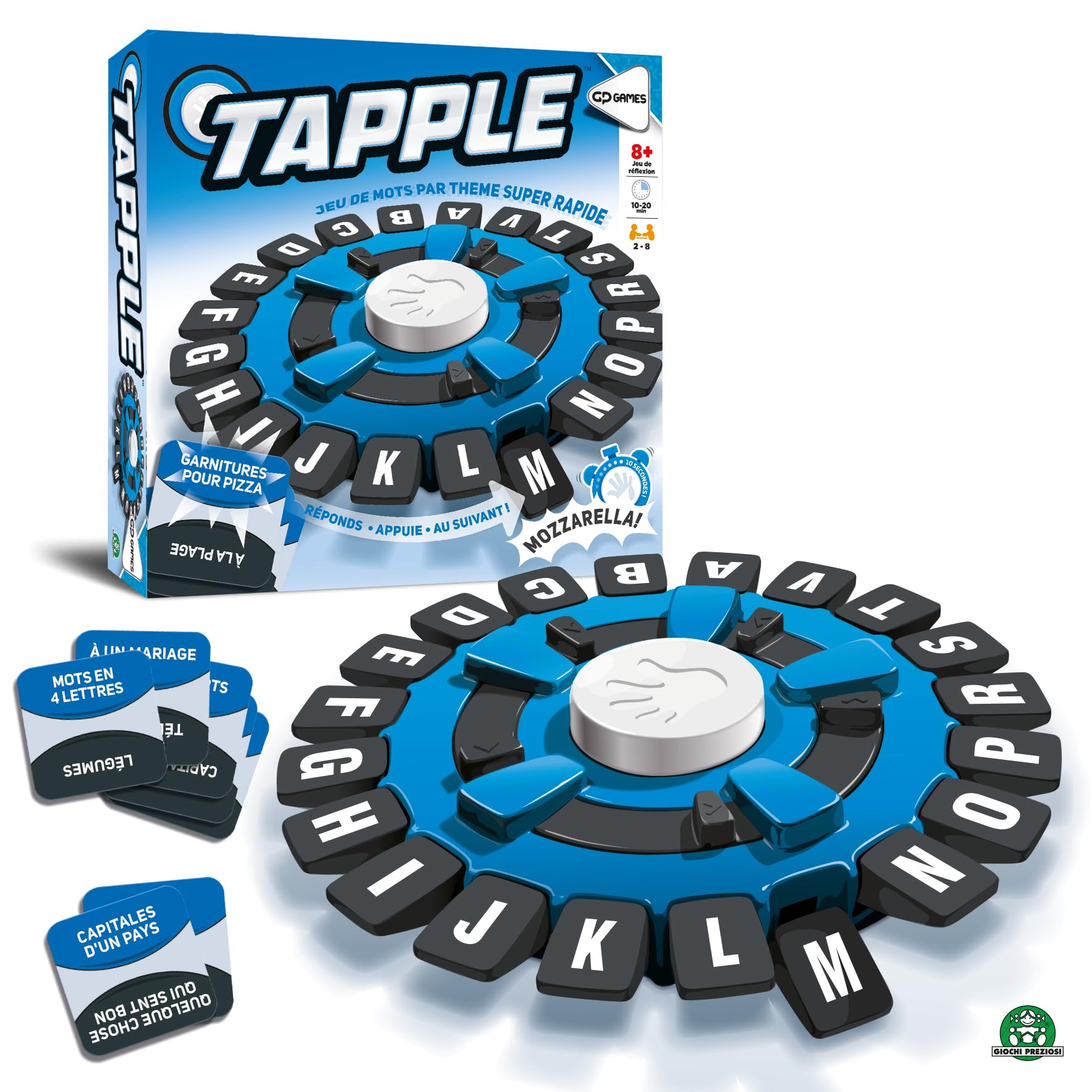 TAPPLE  TAP01 - Elektroniskā vārdu spēle, ātrums un refleksi 2–8 spēlētājiem no 8 gadiem