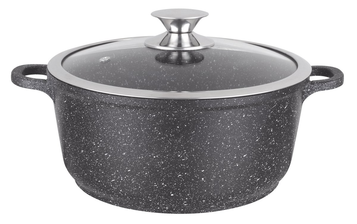 Kamberg 0008031 - Alumīnija katls ar stikla vāku, piemērots indukcijai, 20Cm