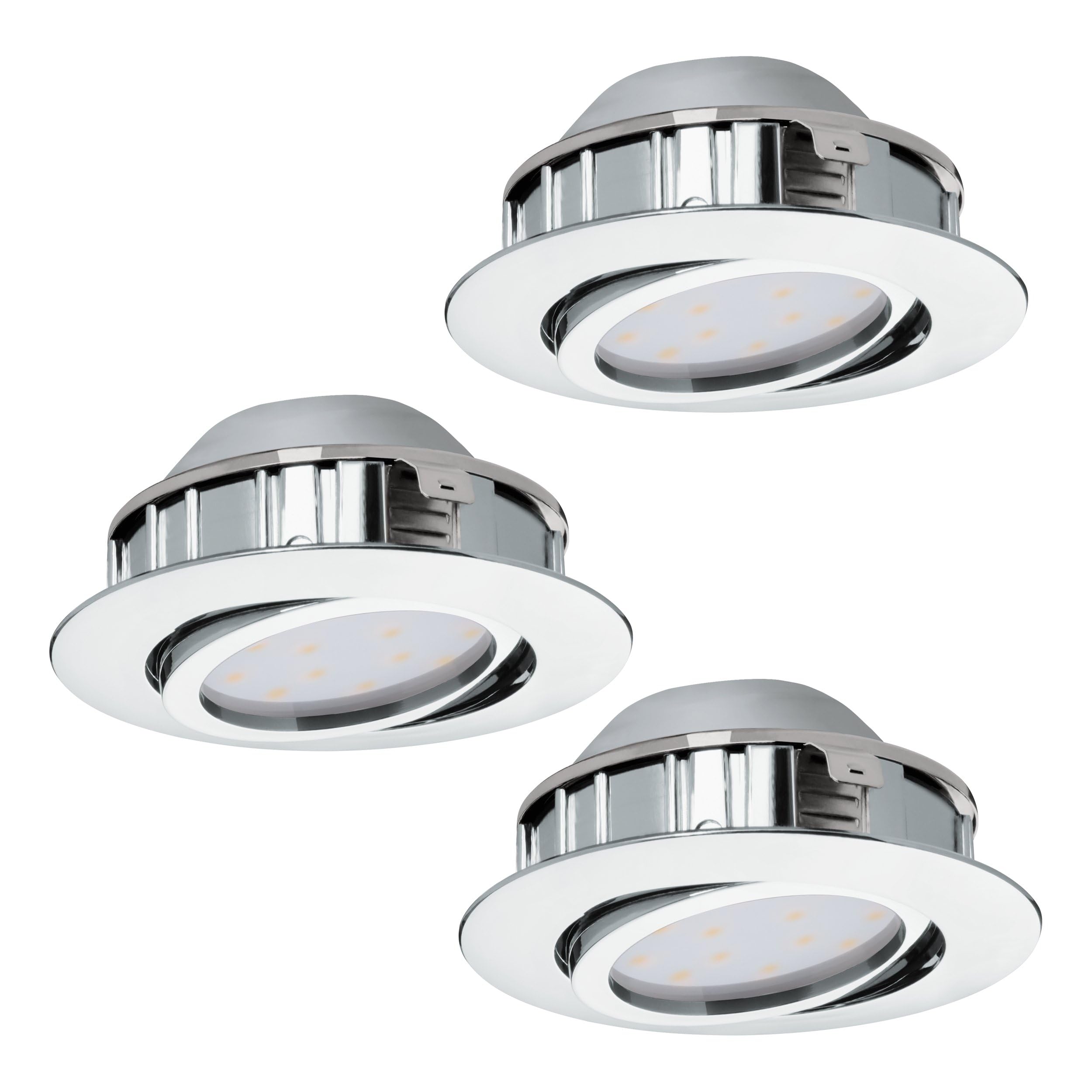 EGLO Pineda - LED spoti hroma, 1.gb., dimējami, pagriežami, silti balta