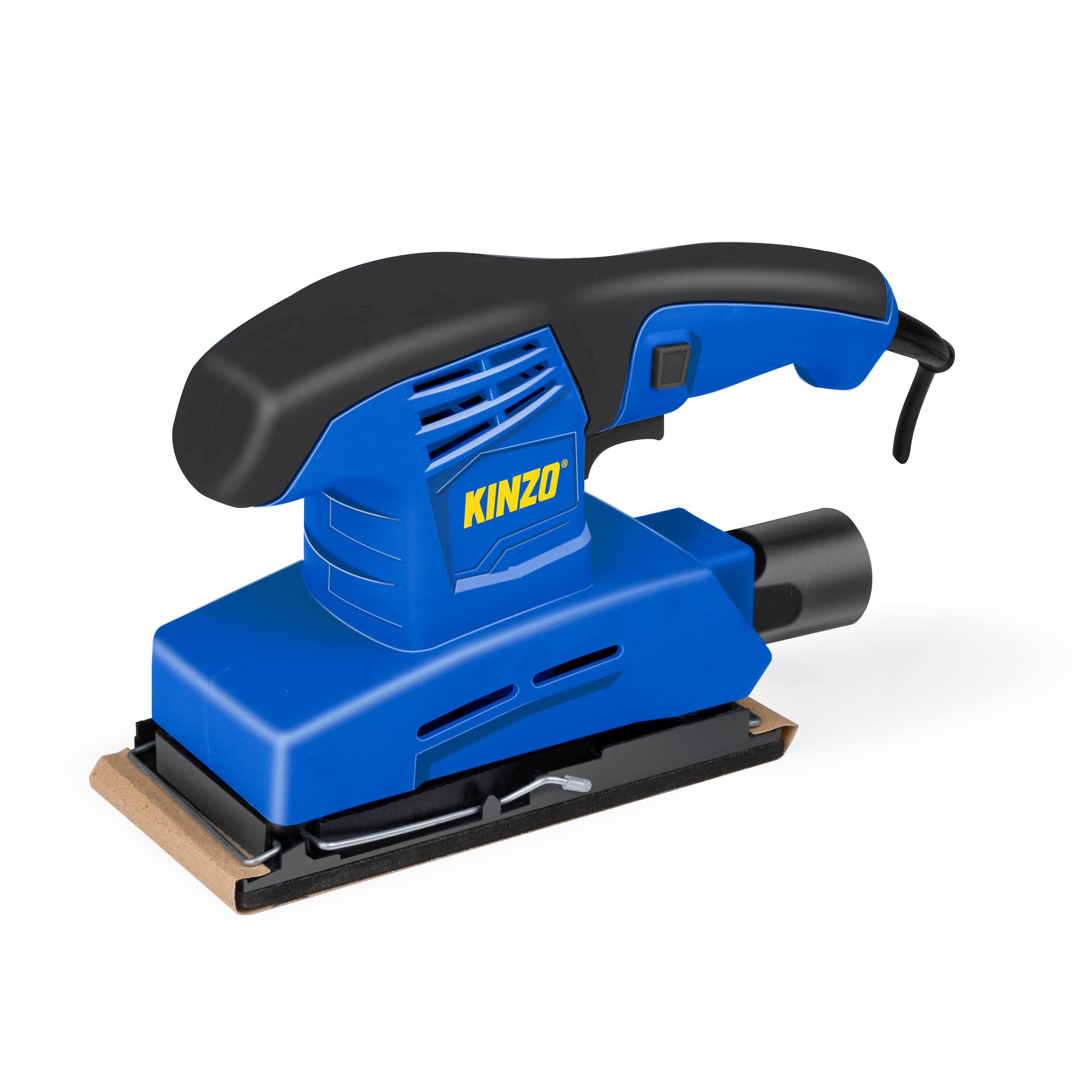 Kinzo 871125218232 - orbitālā slīpmašīna koka apstrādei, 230 V