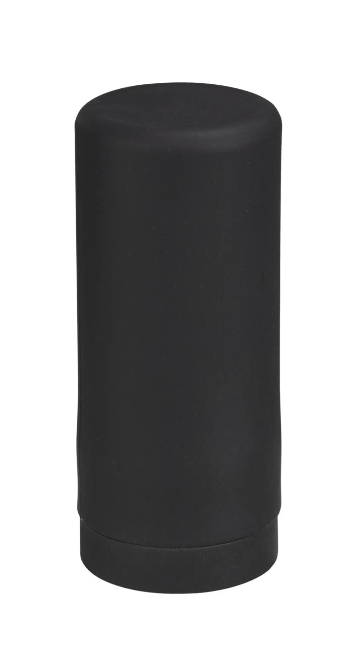 WENKO Easy Squeeze - Silikona  ziepju vai trauku mazgāšanas līdzekļu dozators, 250 ml, melns