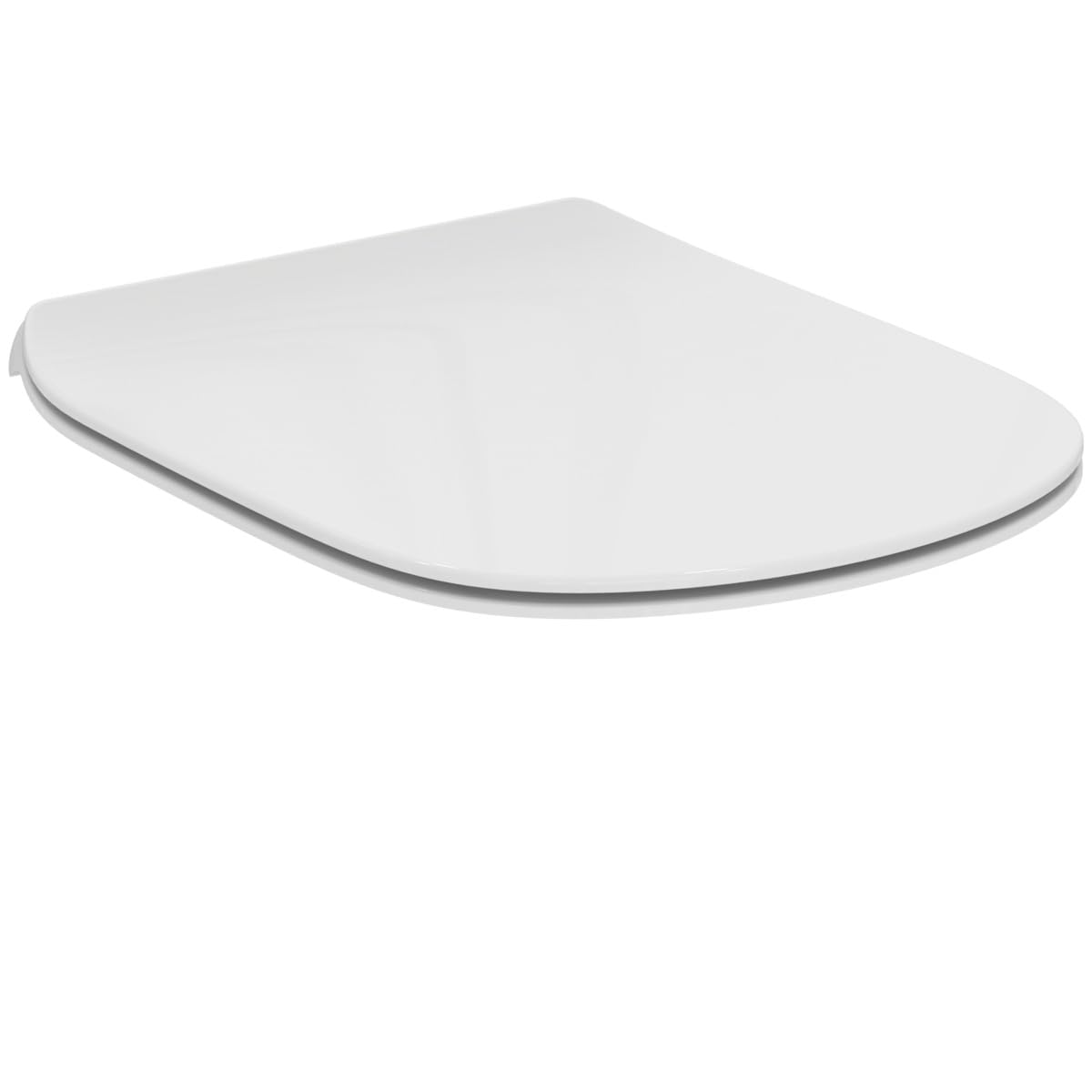 Ideal Standard T352801 Tesi - D-formas tualetes sēdeklis ar ātri noņemamu funkcionālumu, skrāpējumnoturīgs 370x450x45 mm