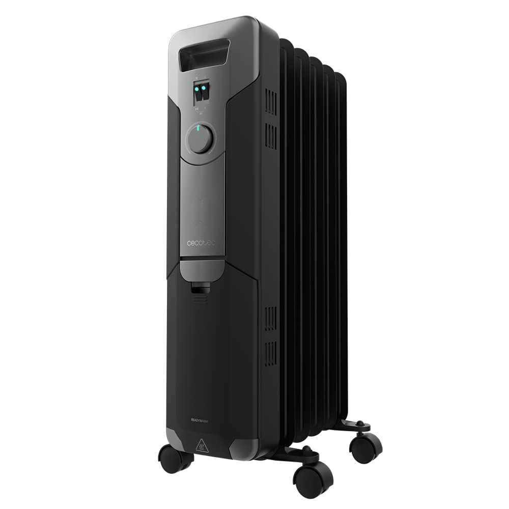 Cecotec ReadyWarm 5000 Space Black - Radiators ar 5 elementiem un 1000W jaudu