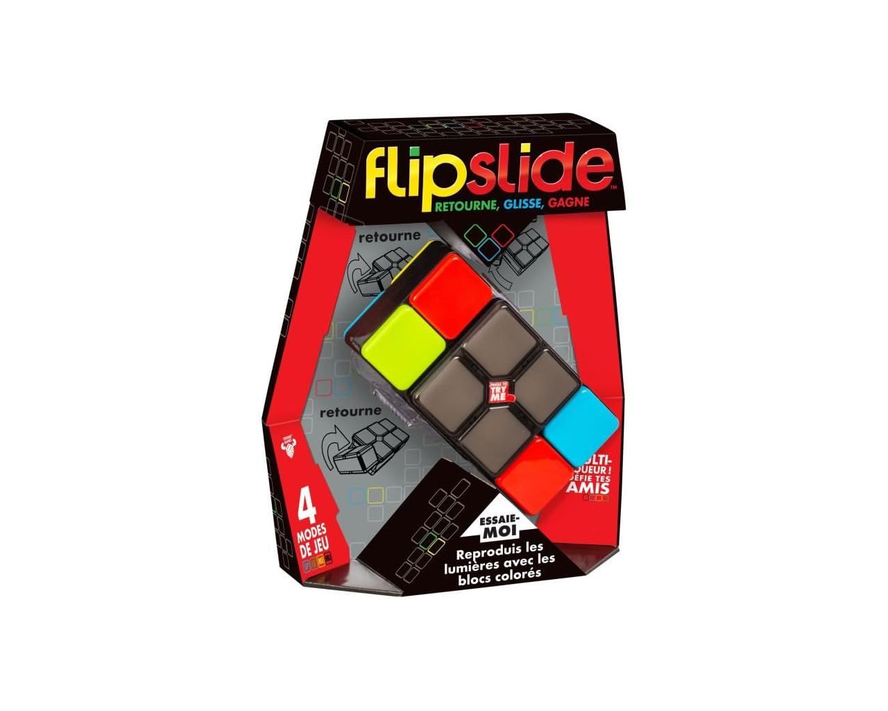 Moose Games Flipslide 25251 - Portatīva elektroniskā spēle ar gaismām un krāsām