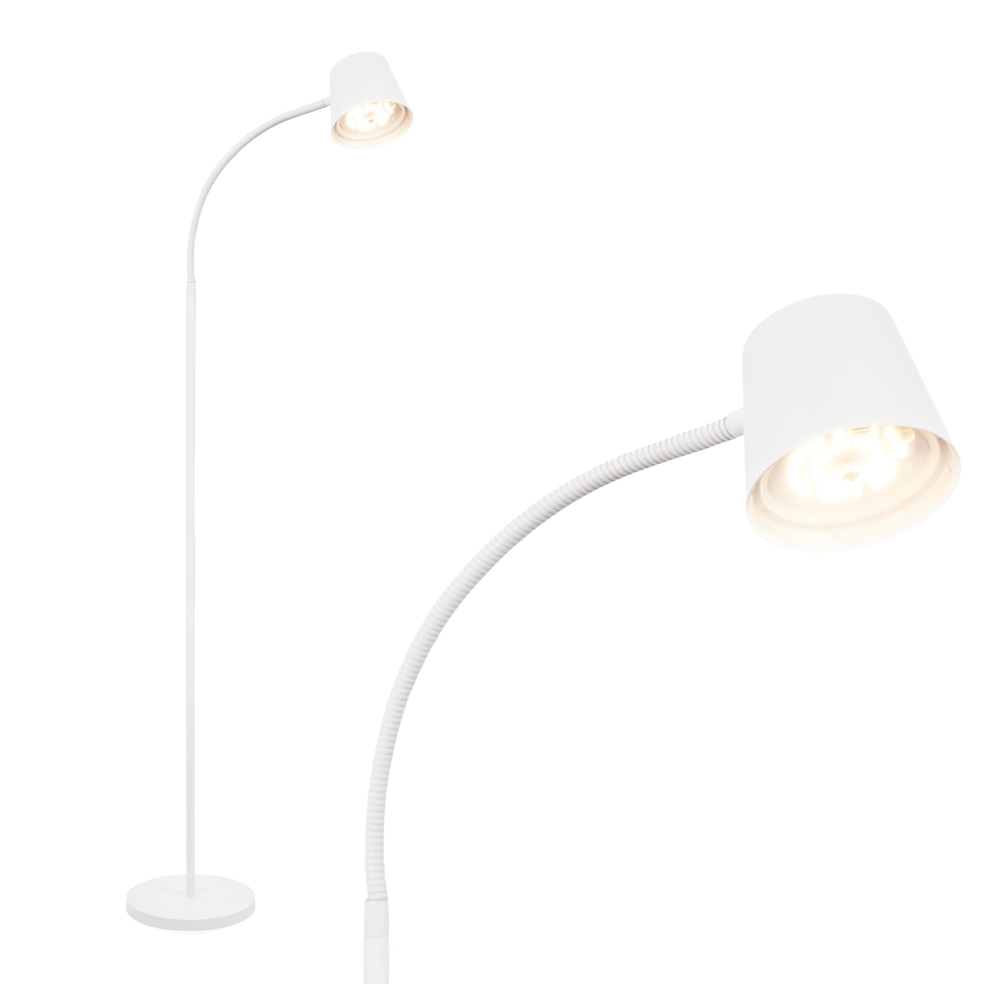 BRILONER 1502016 - LED stāvlampa, bezvadu ar skārienjutīgu apgaismojumu,  maināma baterija un gaismas avots, 126,5 cm
