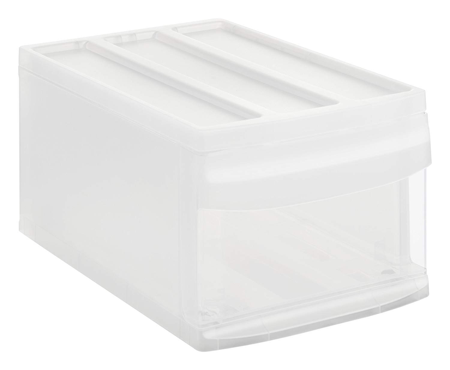 Rotho Systemix - plastmasas atvilktņu bloks ar 1 sadali, caurspīdīgs, M izmērs
