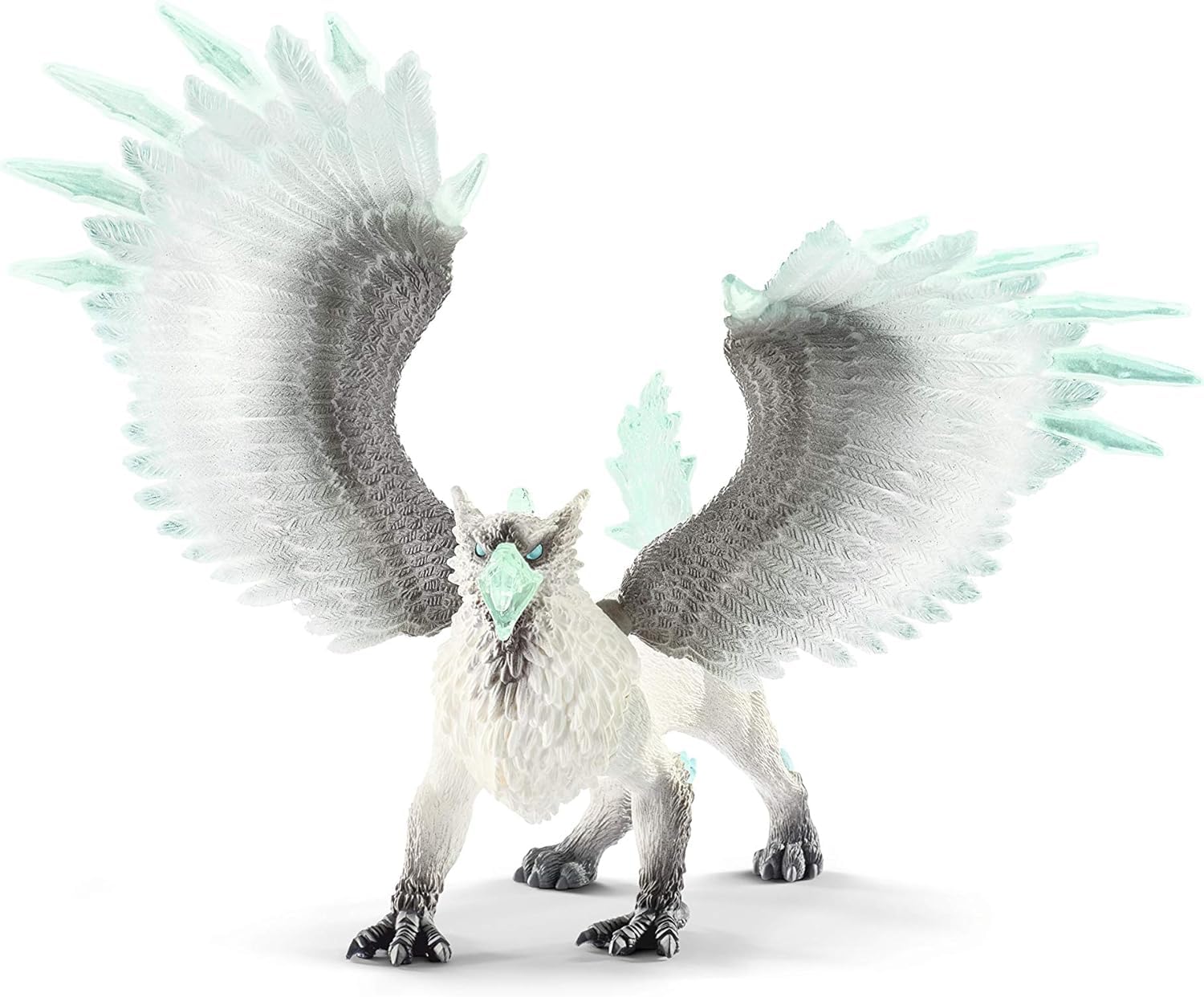 SCHLEICH ELDRADOR Creatures 70143 - Ledus Grifs ar kustīgiem spārniem, kolekcionējama rotaļlieta bērniem