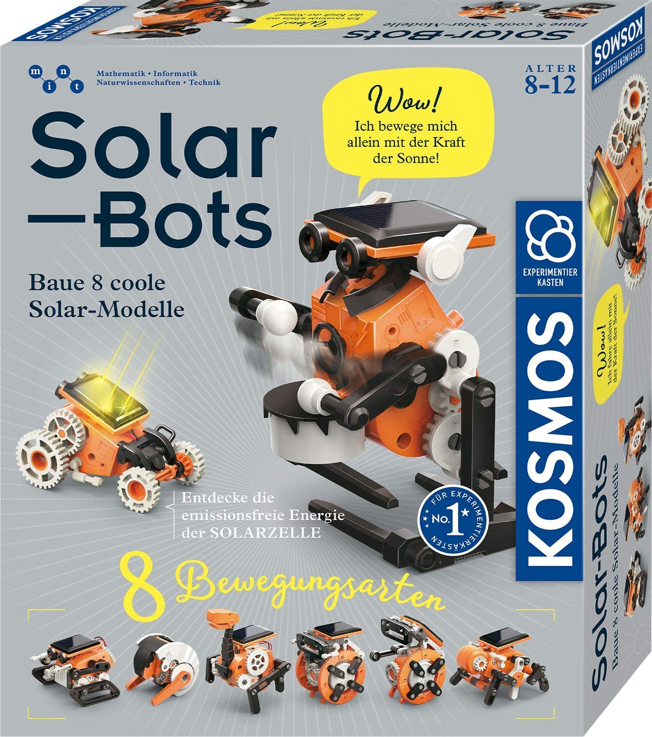 Kosmos 620677 - Robotu Komplekti ar Saules Enerģiju, 8 modeļi, 8-12 gadi