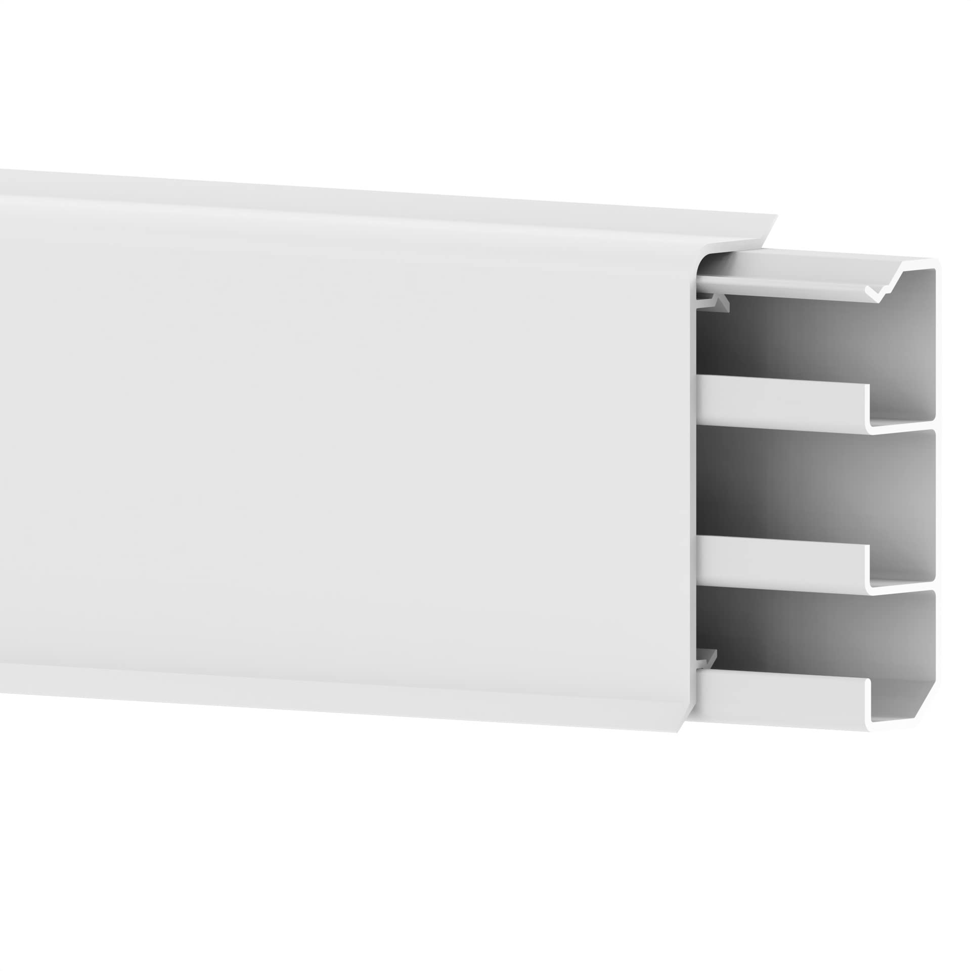 Cablecoach - PVC grīdlīste ar kabeļu kanālu, 6m