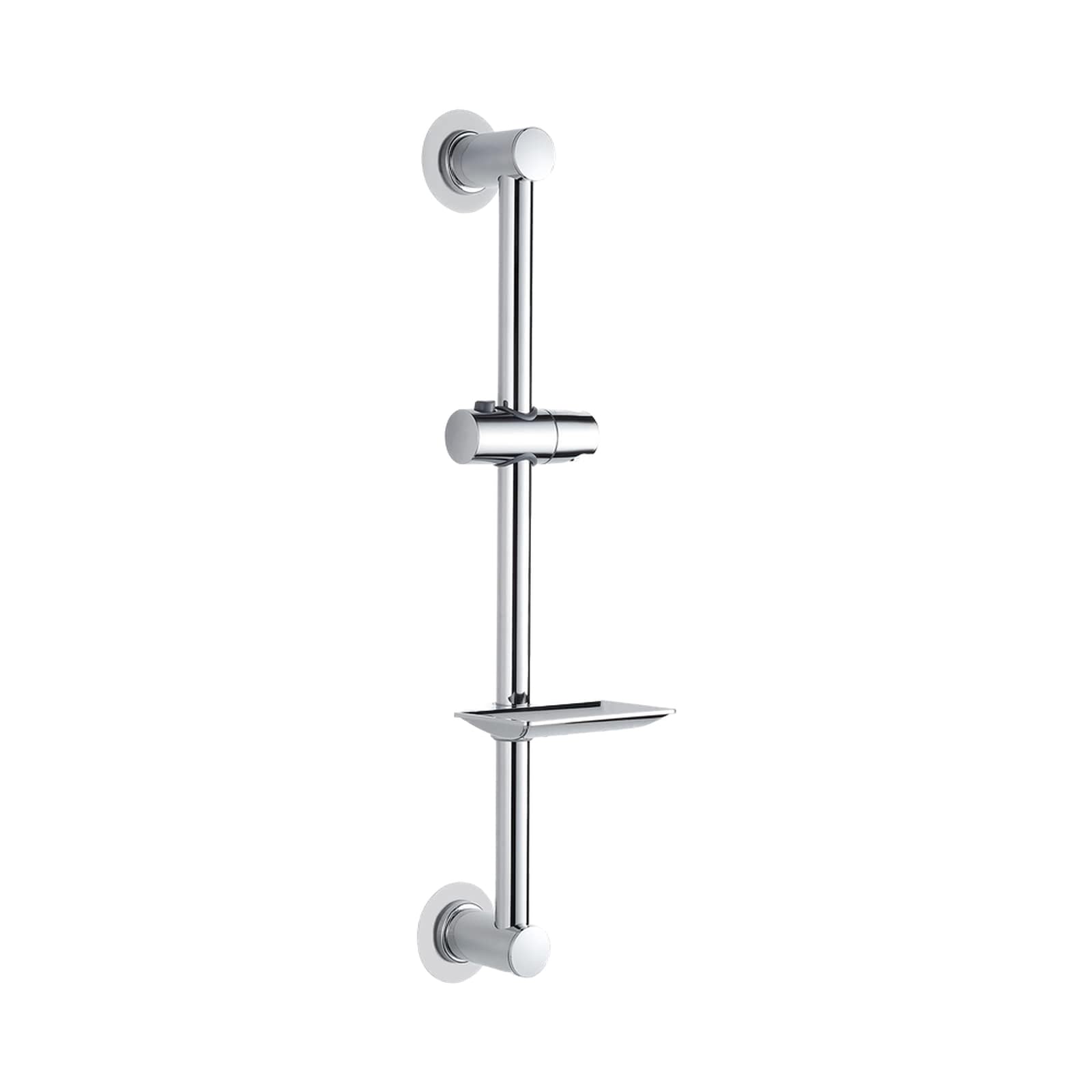 Ibergrif M20802-1 - naglu neizmantojoša regulējama dušas stanga ar turētāju un ziepju trauku