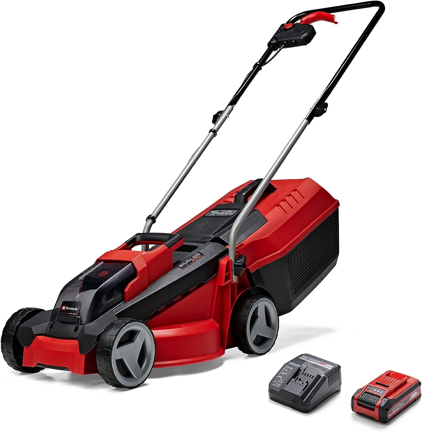 Einhell GE-CM 18/30 Li Kit Power X-Change - Akumulatora zāles pļāvējs, 18 V, pļaušanas platums 30 cm, ieteicamā platība 150 m2, komplektā ietilpst 3,0 Ah akumulators un lādētājs