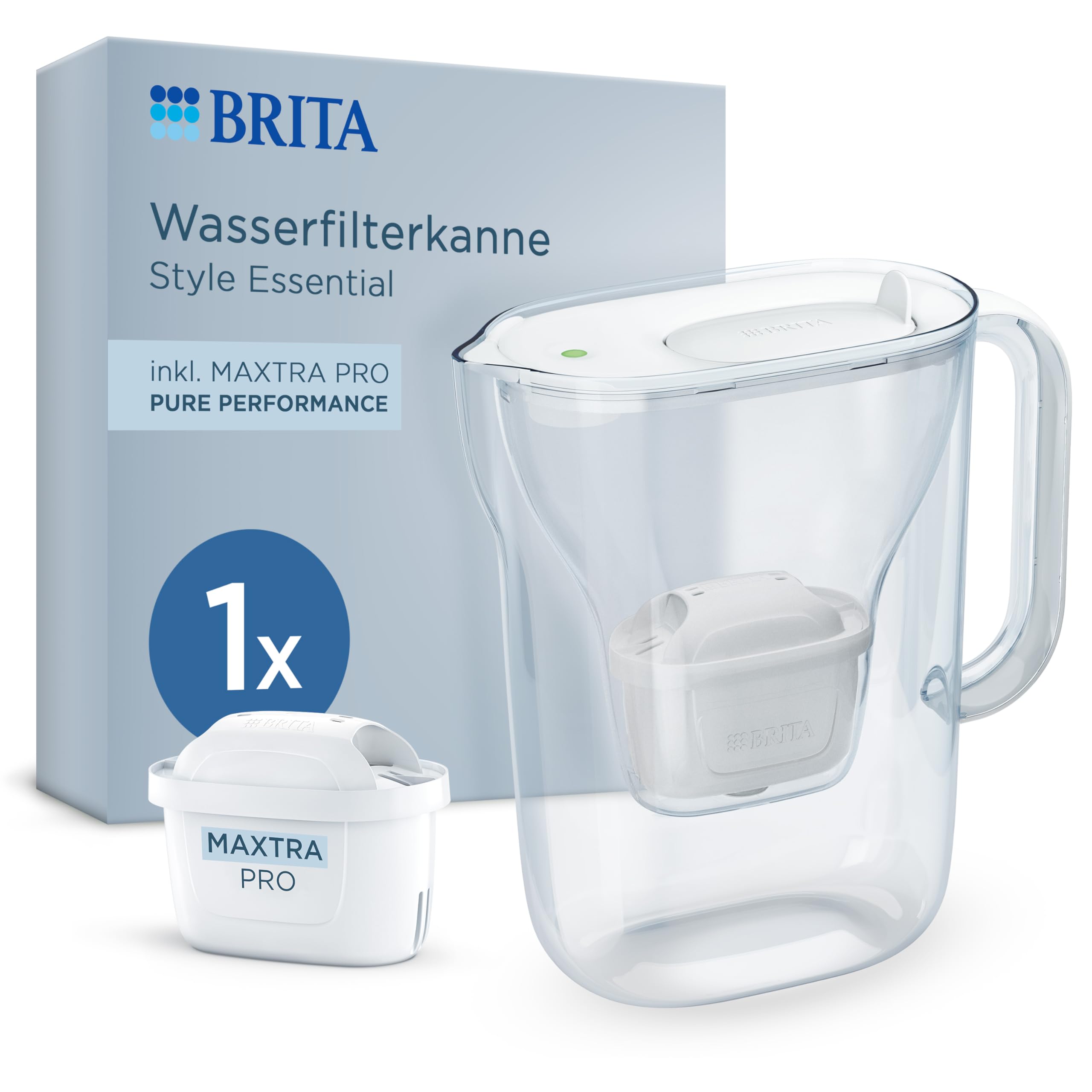 BRITA - ūdens filtrēšanas krūze Style Essential ar MAXTRA PRO kārtridžu, 2,4 litri